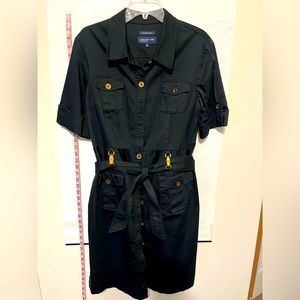 Jones New York Shirt dress. Black size 14